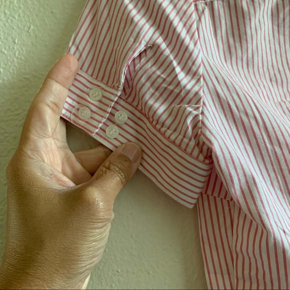 New York and Company Striped Button-up in Size XS - Picture 5 of 13